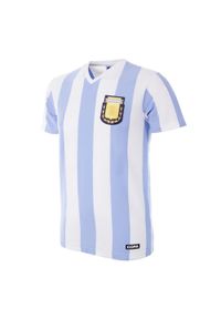 COPA FOOTBALL - Koszulka z dekoltem w serek Argentyna z 1982 roku. Typ kołnierza: dekolt w serek. Kolor: biały. Sport: piłka nożna