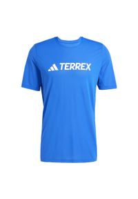 Adidas - Koszulka Terrex Multi Climacool Logo Tech. Kolor: niebieski. Technologia: ClimaCool (Adidas). Sport: turystyka piesza