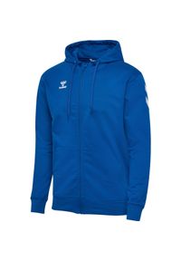 Bluza z kapturem i zamkiem błyskawicznym Hummel GO 2.0. Typ kołnierza: kaptur. Kolor: niebieski #1