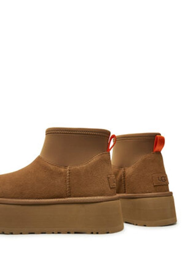Ugg Śniegowce W Classic Mini Dipper 1168170 Brązowy. Kolor: brązowy. Materiał: skóra