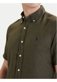 Polo Ralph Lauren Koszula 710968912503 Zielony Regular Fit. Typ kołnierza: polo. Kolor: zielony. Materiał: len #8