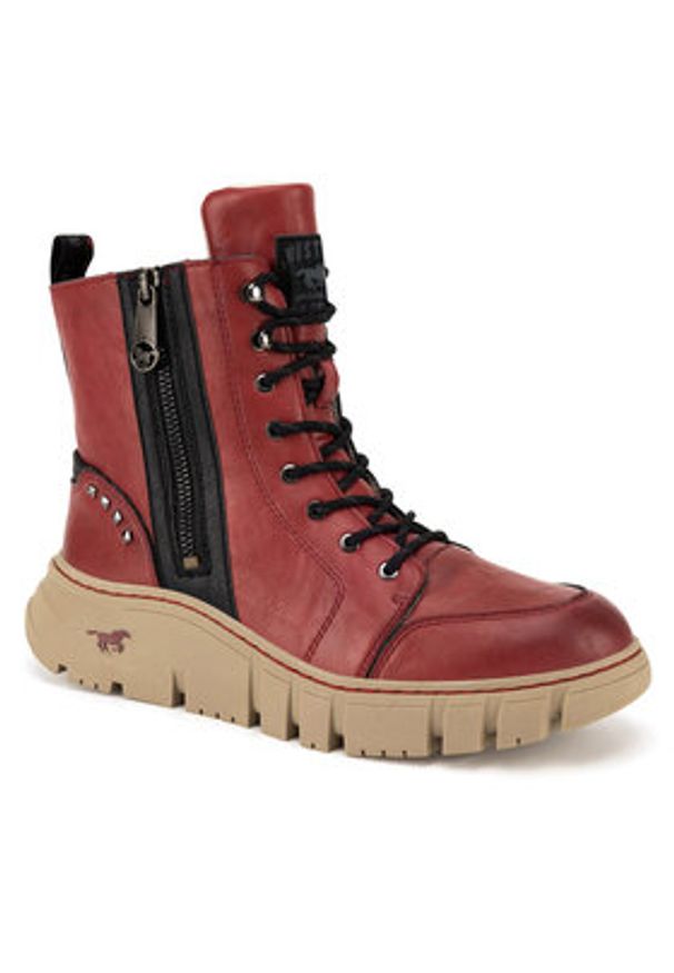 Mustang Trzewiki 1499-602-5 Czerwony. Kolor: czerwony. Materiał: syntetyk, materiał