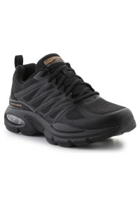 skechers - Buty Skechers Air Ventura 232657-BBK czarne. Okazja: na spacer, na co dzień. Zapięcie: sznurówki. Kolor: czarny. Materiał: guma. Sport: turystyka piesza