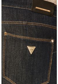 Guess Jeans - Jeansy Curve X. Kolor: niebieski. Materiał: bawełna, poliester, materiał, denim. Wzór: gładki #2