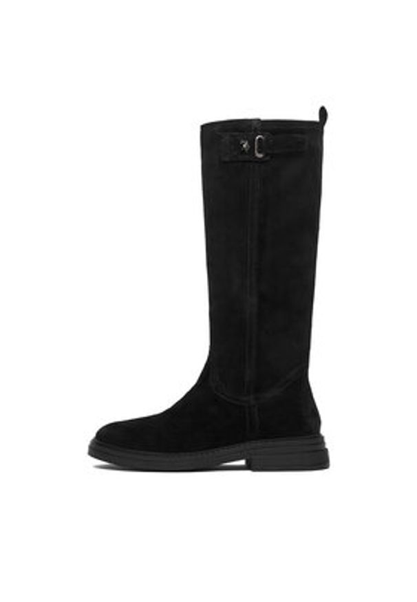 U.S. Polo Assn. Kozaki CEO-HELGA001W/ELT1 Czarny. Kolor: czarny. Materiał: zamsz, skóra