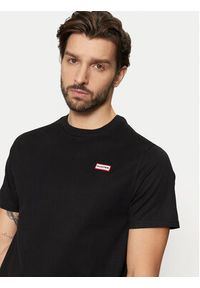 Hunter T-Shirt HARM0039242 Czarny Regular Fit. Kolor: czarny. Materiał: bawełna #4