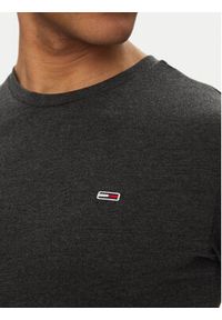 Tommy Jeans T-Shirt Jaspe DM0DM20363 Czarny Slim Fit. Kolor: czarny. Materiał: bawełna