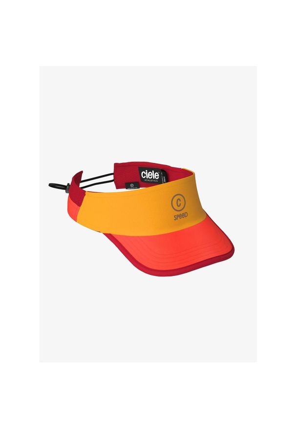 Ciele Athletics - Daszek biegowy Ciele RPDVisor SC QA - C-Speed - tana. Kolor: czerwony