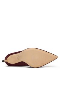 Stuart Weitzman Szpilki Stuart Power 85 SJ948 PY0 Bordowy. Kolor: czerwony. Materiał: skóra, zamsz. Obcas: na szpilce #5