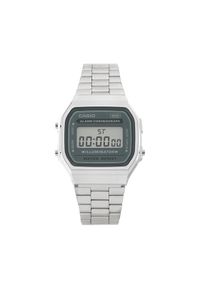 Casio Zegarek A168WA-3AYES Srebrny. Kolor: srebrny