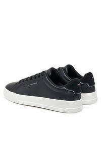 TOMMY HILFIGER - Tommy Hilfiger Sneakersy Th Court Lth Detail Ess FM0FM05367 Czarny. Kolor: czarny. Materiał: skóra #6