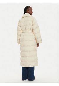 Pinko - PINKO Płaszcz zimowy Taccuino 103829 A0L5 Écru Regular Fit. Materiał: syntetyk. Sezon: zima
