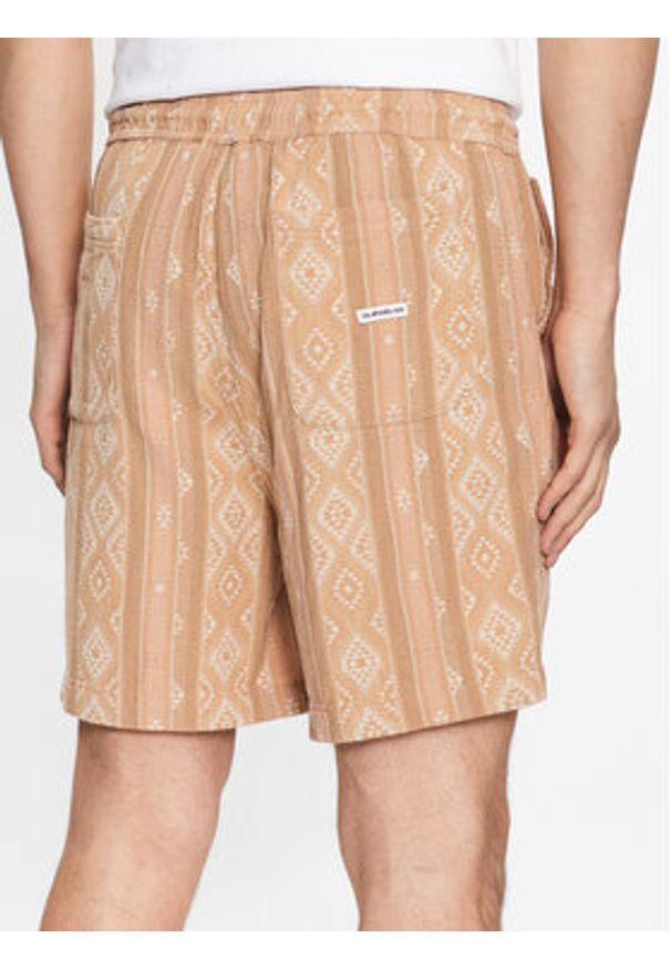 Quiksilver Szorty sportowe Taxeryd EQYWS03769 Beżowy Regular Fit. Kolor: beżowy. Materiał: bawełna. Styl: sportowy