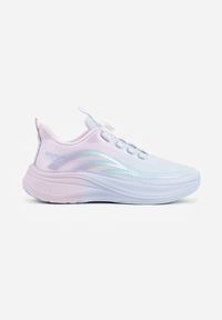 Born2be - Niebiesko-Różowe Buty Sportowe Sneakersy z Napisami i Geometrycznym Wzorem Adraseise. Okazja: na co dzień. Kolor: niebieski. Materiał: jeans. Wzór: geometria, napisy #2