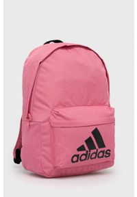 Adidas - adidas Plecak damski kolor różowy duży z nadrukiem. Kolor: różowy. Materiał: poliester. Wzór: nadruk #4