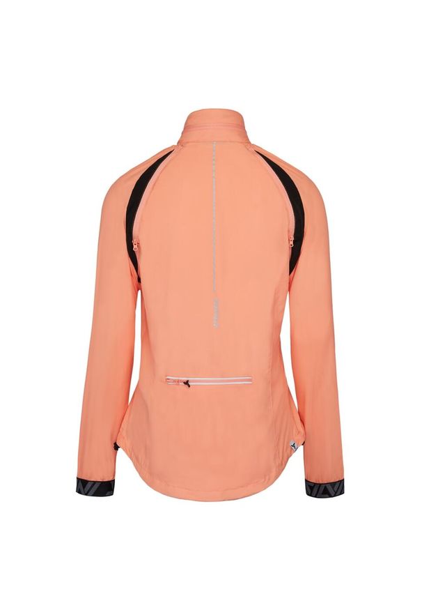 Kurtka wiatroszczelna damska Silvini Vetta odpinane rękawy. Kolor: pomarańczowy. Materiał: softshell. Sport: turystyka piesza