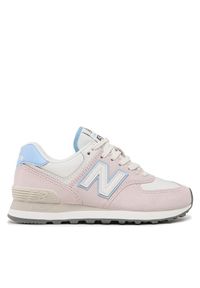 New Balance Sneakersy WL574QC Różowy. Kolor: różowy. Materiał: zamsz, skóra. Model: New Balance 574 #1