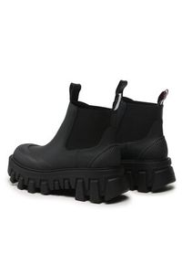 Tommy Jeans Sztyblety Tjw Rubber Rain Boot EN0EN02234 Czarny. Kolor: czarny. Materiał: skóra