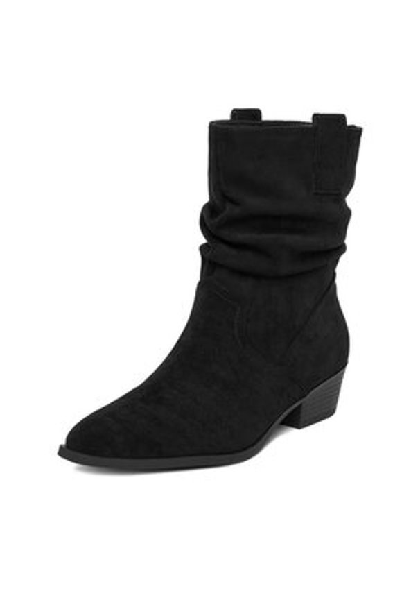 Jenny - JENNY Kowbojki CEO-R25AW09074 Czarny. Kolor: czarny. Materiał: materiał