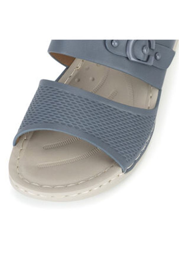 Clara Barson Klapki WYL05010-13B Granatowy. Kolor: niebieski. Materiał: syntetyk