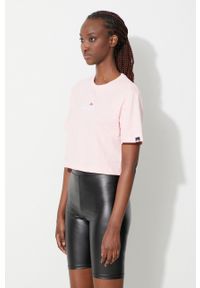 Ellesse t-shirt bawełniany kolor różowy SGB06838-Black. Kolor: różowy. Materiał: bawełna. Wzór: aplikacja #4
