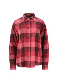 Koszula damska Whistler Riglet. Okazja: na co dzień. Kolor: pomarańczowy, czerwony, wielokolorowy. Materiał: bawełna. Styl: casual, klasyczny