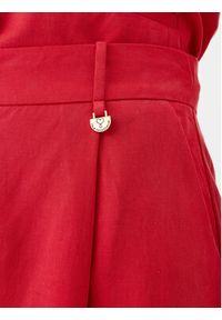 LOLA CASADEMUNT Spodnie palazzo LS2514010 Czerwony Wide Leg. Kolor: czerwony. Materiał: lyocell #3