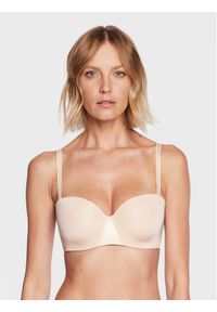 Chantelle Biustonosz bardotka Essential C15G50 Beżowy. Kolor: beżowy. Materiał: syntetyk #1