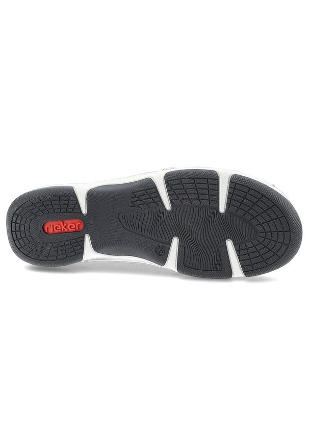 Półbuty damskie Rieker, cholewka skóra naturalna klasyczne sznurowanie i lekka elastyczna podeszwa zapewniają komfort, białe, 55901-80. Okazja: na co dzień. Zapięcie: sznurówki. Kolor: biały. Materiał: skóra. Szerokość cholewki: normalna. Styl: klasyczny