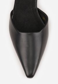 Born2be - Czarne Szpilki Vices ze Skórzaną Wkładką Ozdobione Paskiem Wokół Kostki Ivelfedi. Okazja: na co dzień, na spotkanie biznesowe, do pracy. Zapięcie: pasek. Kolor: czarny. Materiał: skóra. Wzór: aplikacja. Obcas: na szpilce. Styl: casual, biznesowy, elegancki. Wysokość obcasa: średni #7