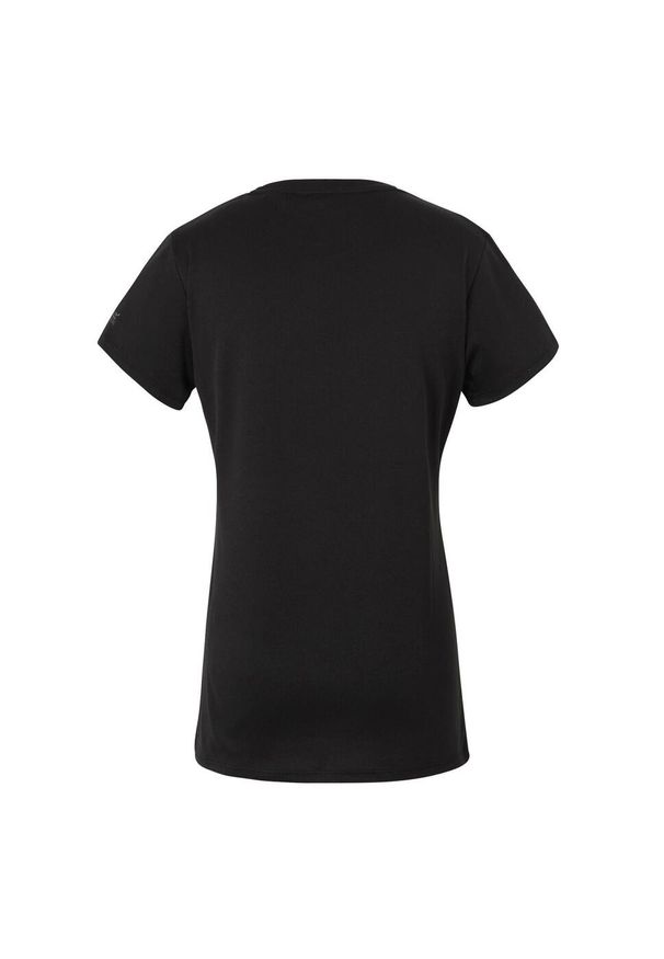 Regatta - T-shirt Damski Napisy Fingal IX. Kolor: czarny. Wzór: napisy