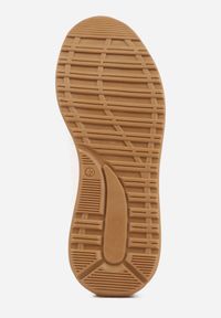 Born2be - Białe Klasyczne Buty Sportowe Sneakersy z Perforacją na Nosku Lasthora. Okazja: na co dzień, na spotkanie biznesowe, do pracy. Kolor: biały. Materiał: jeans. Szerokość cholewki: normalna. Wzór: kratka #5