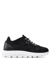 Geox Sneakersy D Spherica A D15NUA 0006K C9999 Czarny. Kolor: czarny. Materiał: materiał