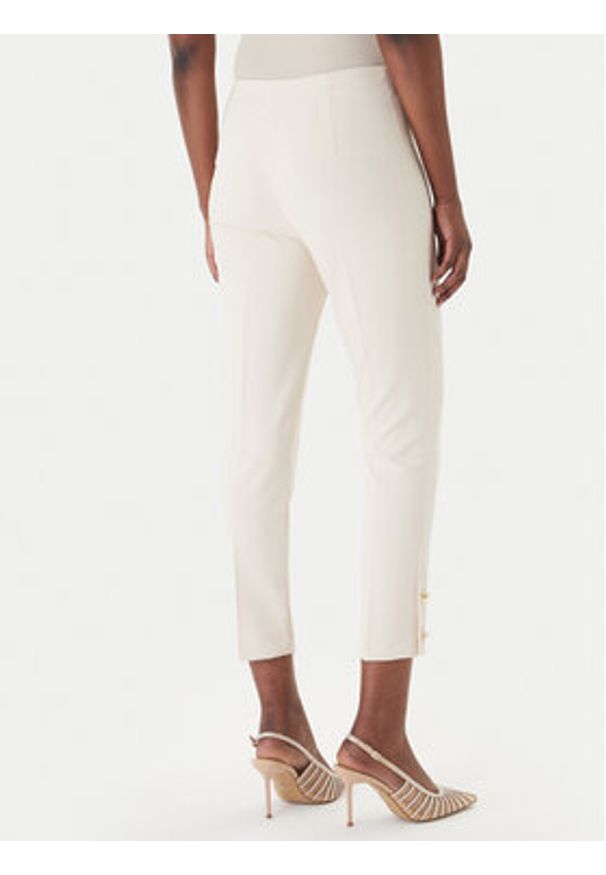 Rinascimento Spodnie materiałowe CFC0128641003 Beżowy Slim Fit. Kolor: beżowy. Materiał: syntetyk