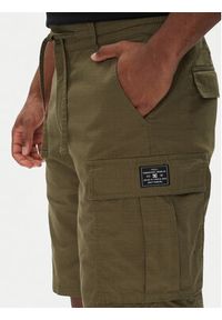 DC Szorty materiałowe Tundra ADYWS03086 Zielony Regular Fit. Kolor: zielony. Materiał: bawełna #4