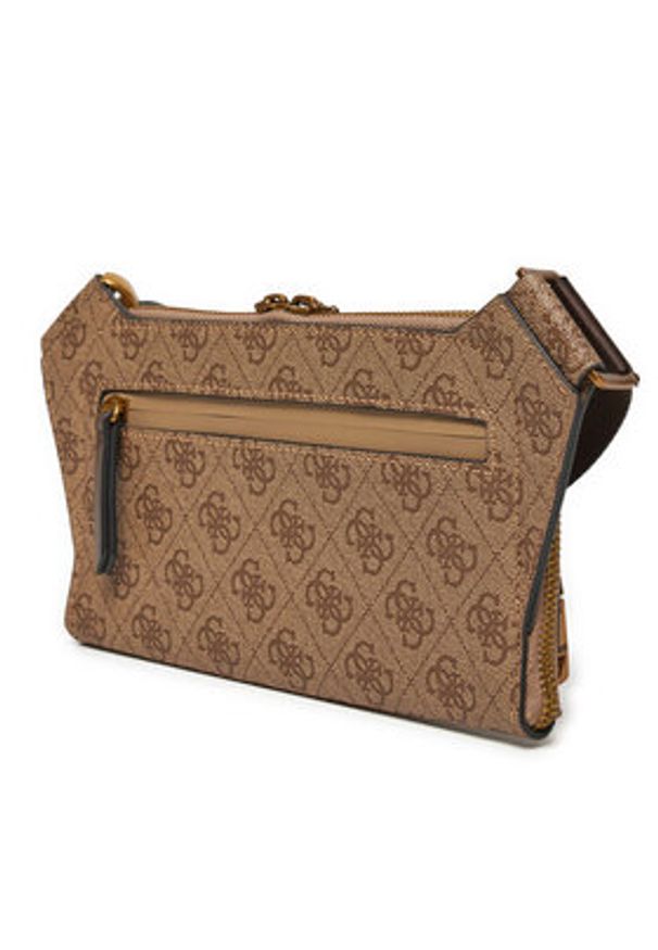 Guess Saszetka HMSILO P5114 Brązowy. Kolor: brązowy. Materiał: skóra