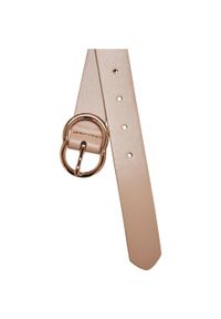 Urban Classics - Pasek Z Klamrą Pierścieniową. Kolor: beżowy, wielokolorowy, żółty. Wzór: paski #2