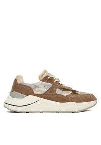 D.A.T.E. Sneakersy Fuga Mesh M431-FG-ME Beżowy. Kolor: beżowy. Materiał: skóra