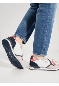 Pepe Jeans Sneakersy Brit Road M PMS40007 Biały. Kolor: biały. Materiał: materiał