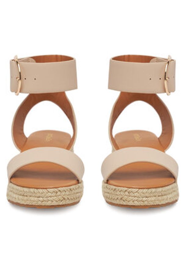 DeeZee Espadryle QS276-1 Beżowy. Kolor: beżowy. Materiał: materiał, syntetyk