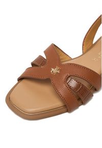 Beverly Hills Polo Club Sandały EO-R26SS09145-01 Brązowy. Kolor: brązowy. Materiał: skóra #7
