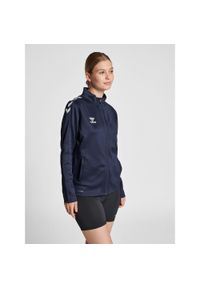 Bluza sportowa damska Hummel half zip Core XK. Kolor: niebieski. Materiał: dresówka. Sport: fitness, piłka ręczna #1