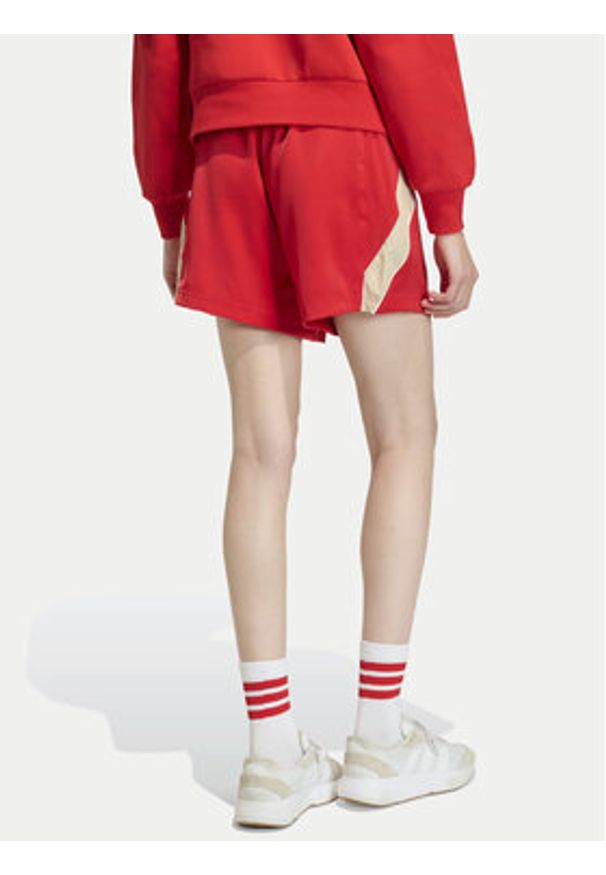 Adidas - adidas Szorty sportowe Stadium KB4943 Czerwony Loose Fit. Kolor: czerwony. Materiał: syntetyk