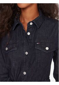 Tommy Jeans Sukienka jeansowa DW0DW21649 Granatowy Regular Fit. Kolor: niebieski. Materiał: bawełna #3