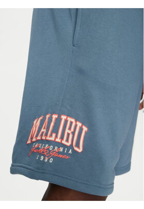 Jack & Jones Szorty sportowe Kane Detroit 12268773 Niebieski Relaxed Fit. Kolor: niebieski. Materiał: syntetyk, bawełna. Styl: sportowy