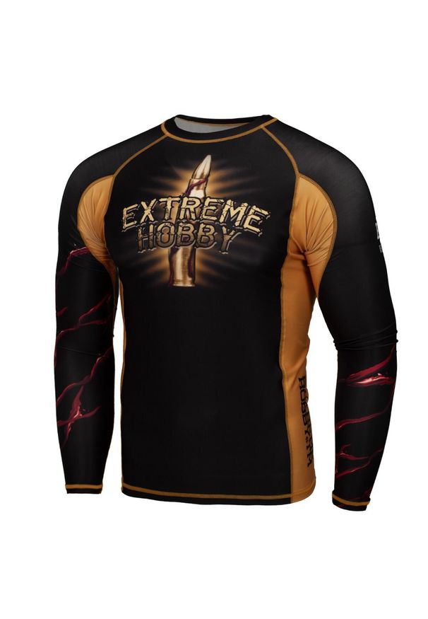 Koszulka sportowa męska Rashguard do MMA EXTREME HOBBY SANTA MUERTE. Kolor: czarny. Materiał: elastan, poliester. Długość rękawa: krótki rękaw. Długość: krótkie. Sport: fitness