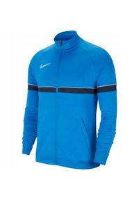 Nike - Męska Kurtka Dresowa Academy 21 DriFIT. Kolor: niebieski. Materiał: dresówka