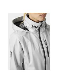 Kurtka uniwersalna damska Helly Hansen Crew. Typ kołnierza: kaptur. Kolor: szary. Materiał: syntetyk