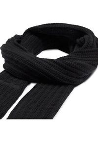 Calvin Klein Szalik Oversized Knit Scarf 30X180 K60K608496 Czarny. Kolor: czarny. Materiał: materiał #2