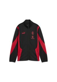 Puma - Młodzieżowa kurtka AC Milan ftblNRGY+ PUMA Black For All Time Red. Kolor: czerwony, czarny, wielokolorowy. Wzór: aplikacja. Styl: młodzieżowy #1